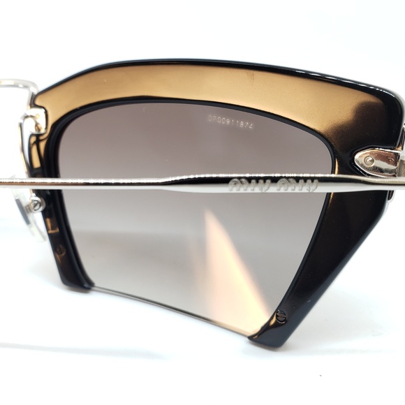Miu Miu Sunglasses Cat Eye Square Black - Picture 8 of 8